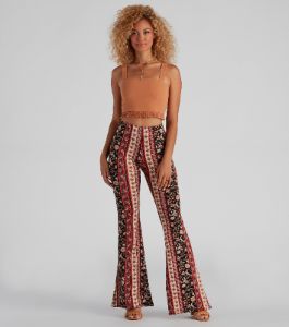 Boho Moment Floral Flare Pants sold by Windsor
