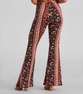 Boho Moment Floral Flare Pants sold by Windsor