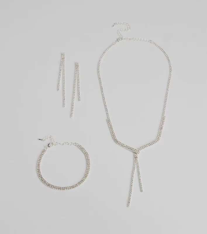 Sweet Glamour Rhinestone Jewelry Set sold by Windsor