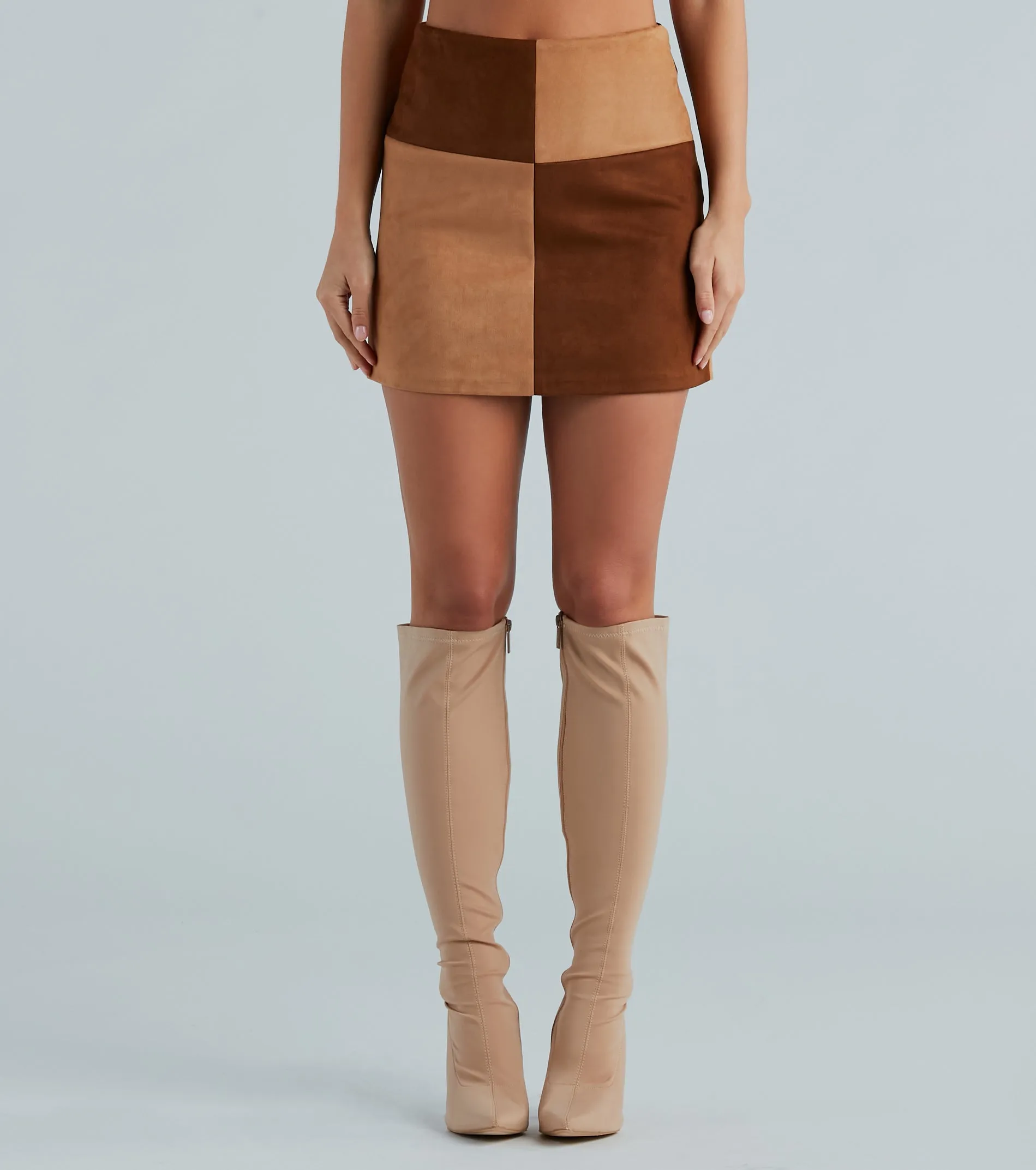 Posh This Fall Faux Suede Mini Skirt sold by Windsor product image thumbnail 4