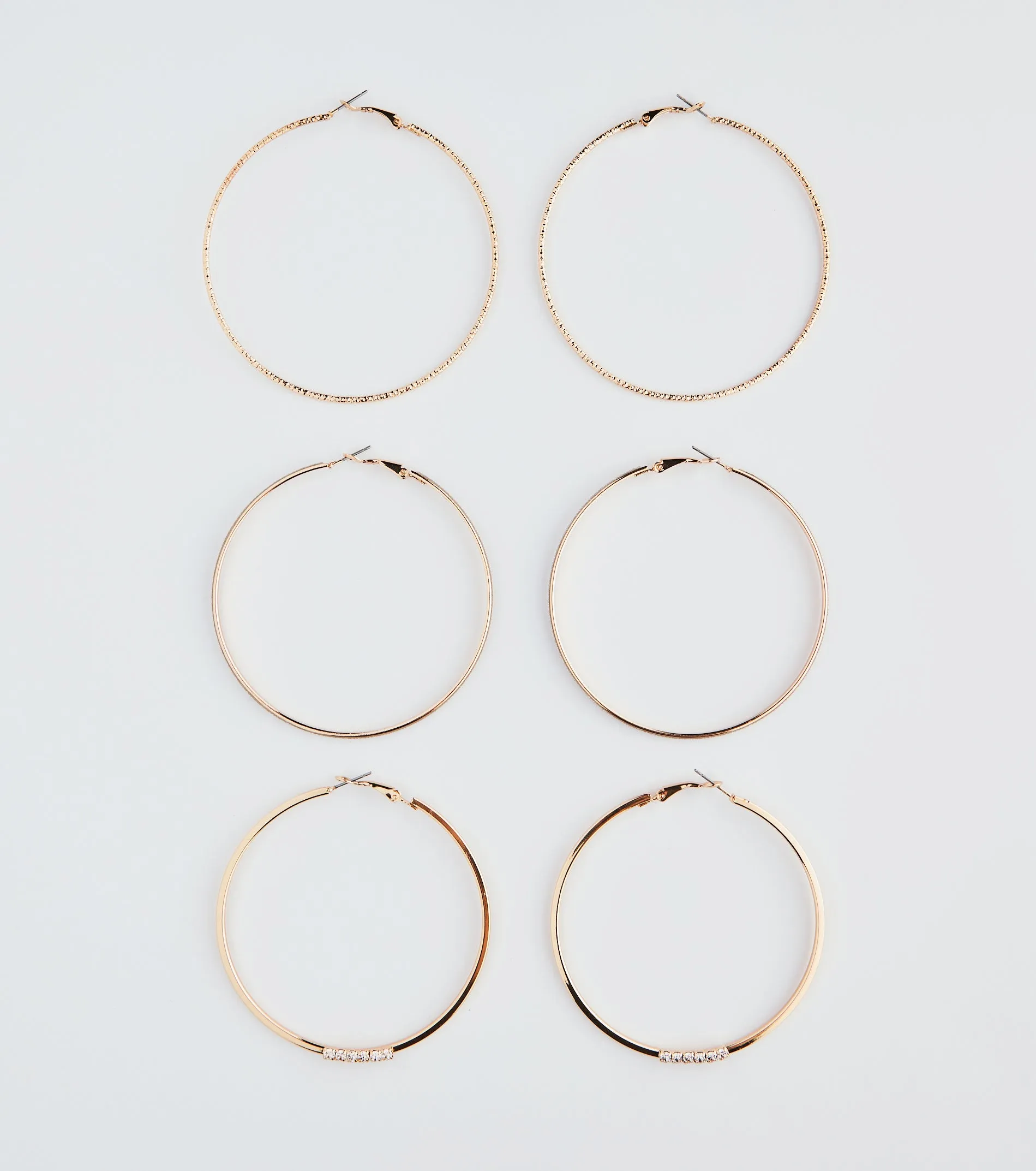 Simply Sleek Three-Pack Hoop Earrings Set sold by Windsor
