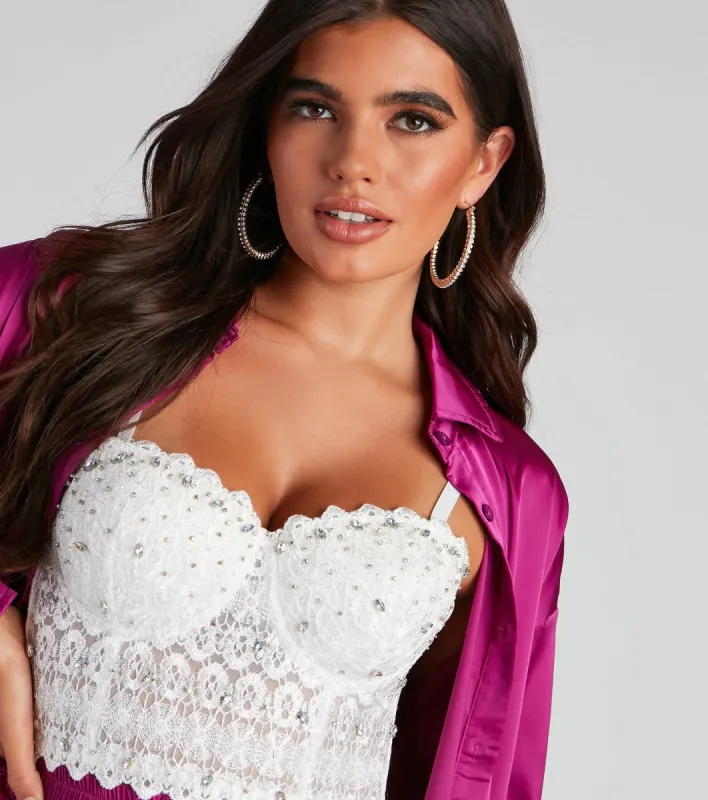All The More Glam Hoop Earrings sold by Windsor
