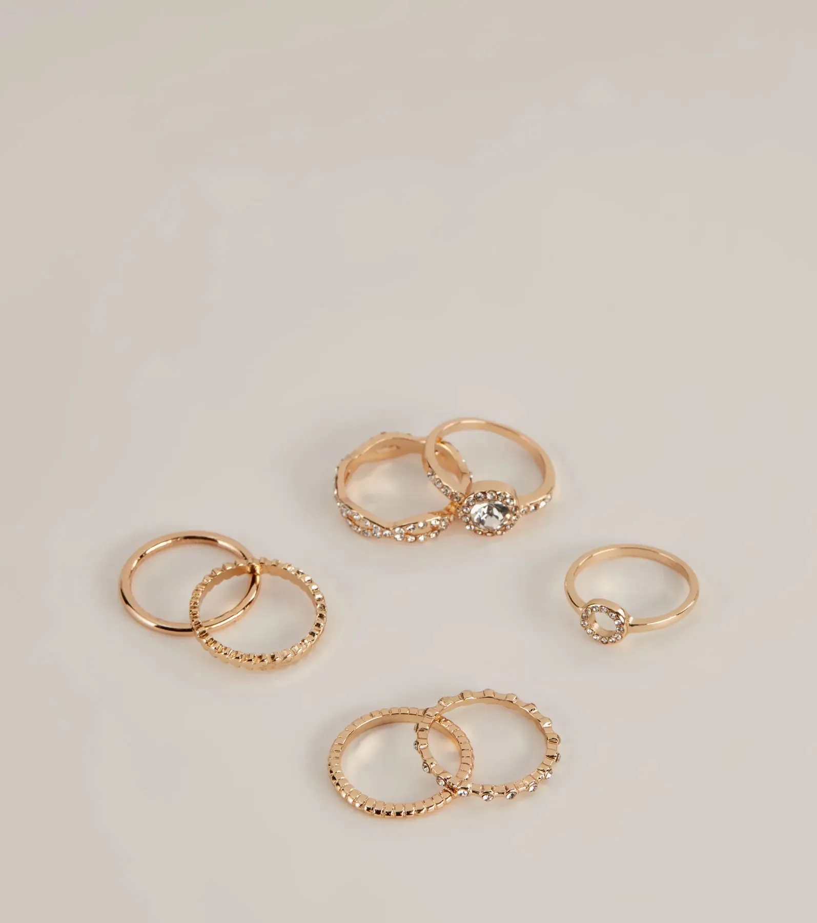 Endless Shine Eight-Pack Ring Set sold by Windsor
