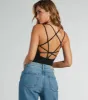 Babe Alert Strappy Seamless Bodysuit sold by Windsor