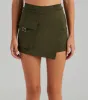 Style Notes Ponte Cargo Mini Skort sold by Windsor