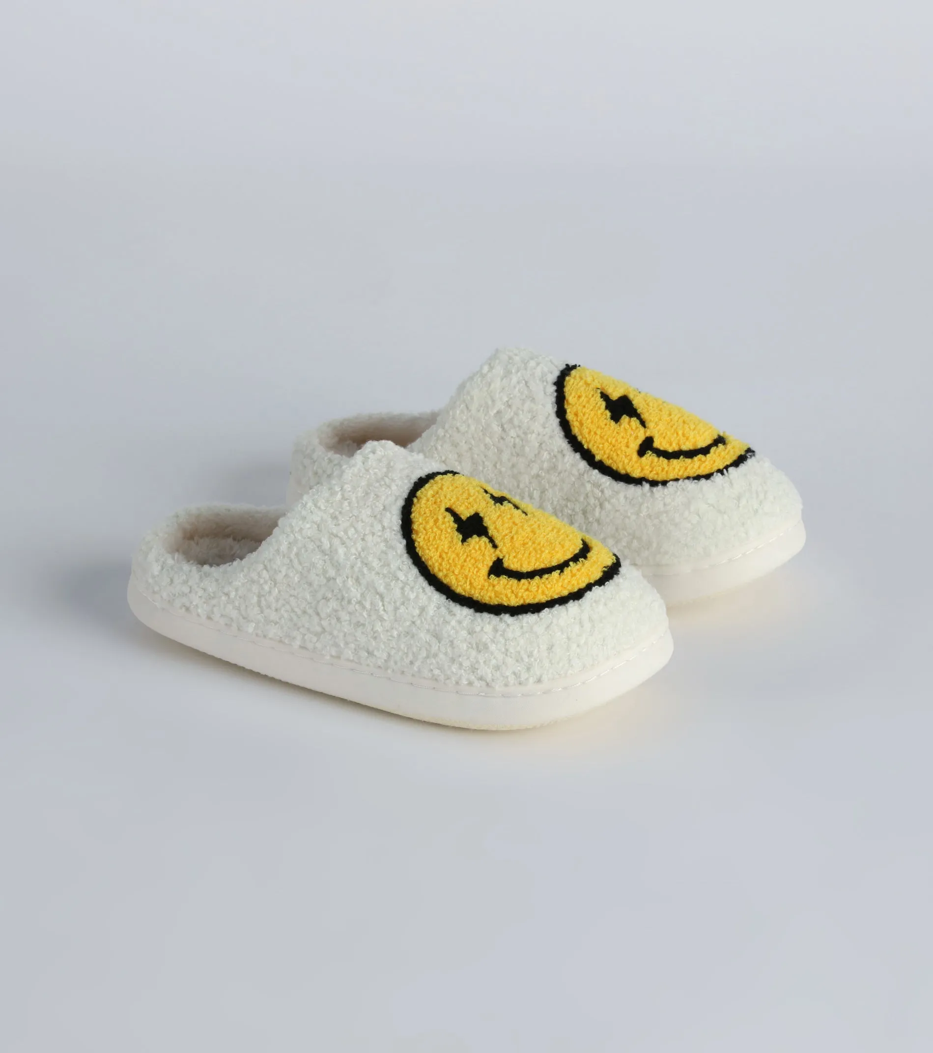 Happy Face Faux Sherpa Slippers sold by Windsor product image thumbnail 5