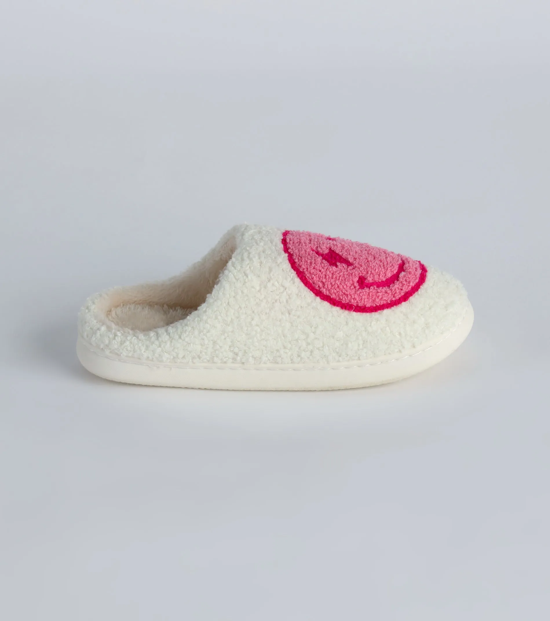 Happy Face Faux Sherpa Slippers sold by Windsor product image thumbnail 3
