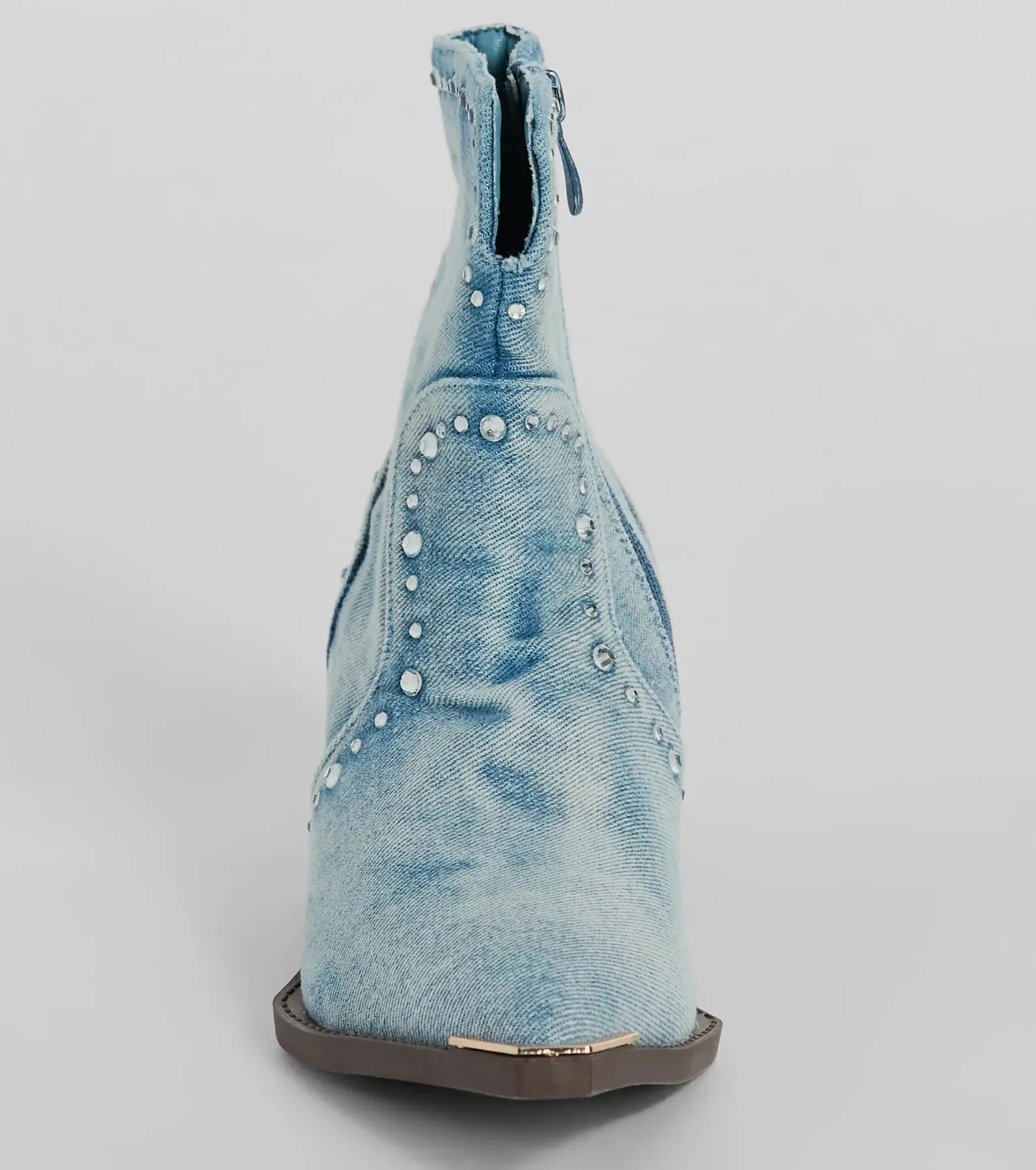 Cowgirl Charm Rhinestone Western Denim Booties sold by Windsor product image thumbnail 3