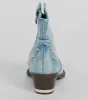 Cowgirl Charm Rhinestone Western Denim Booties sold by Windsor