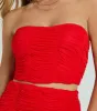 Out For The Night Strapless Strappy Crop Top sold by Windsor