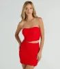 Out For The Night Strapless Strappy Crop Top sold by Windsor