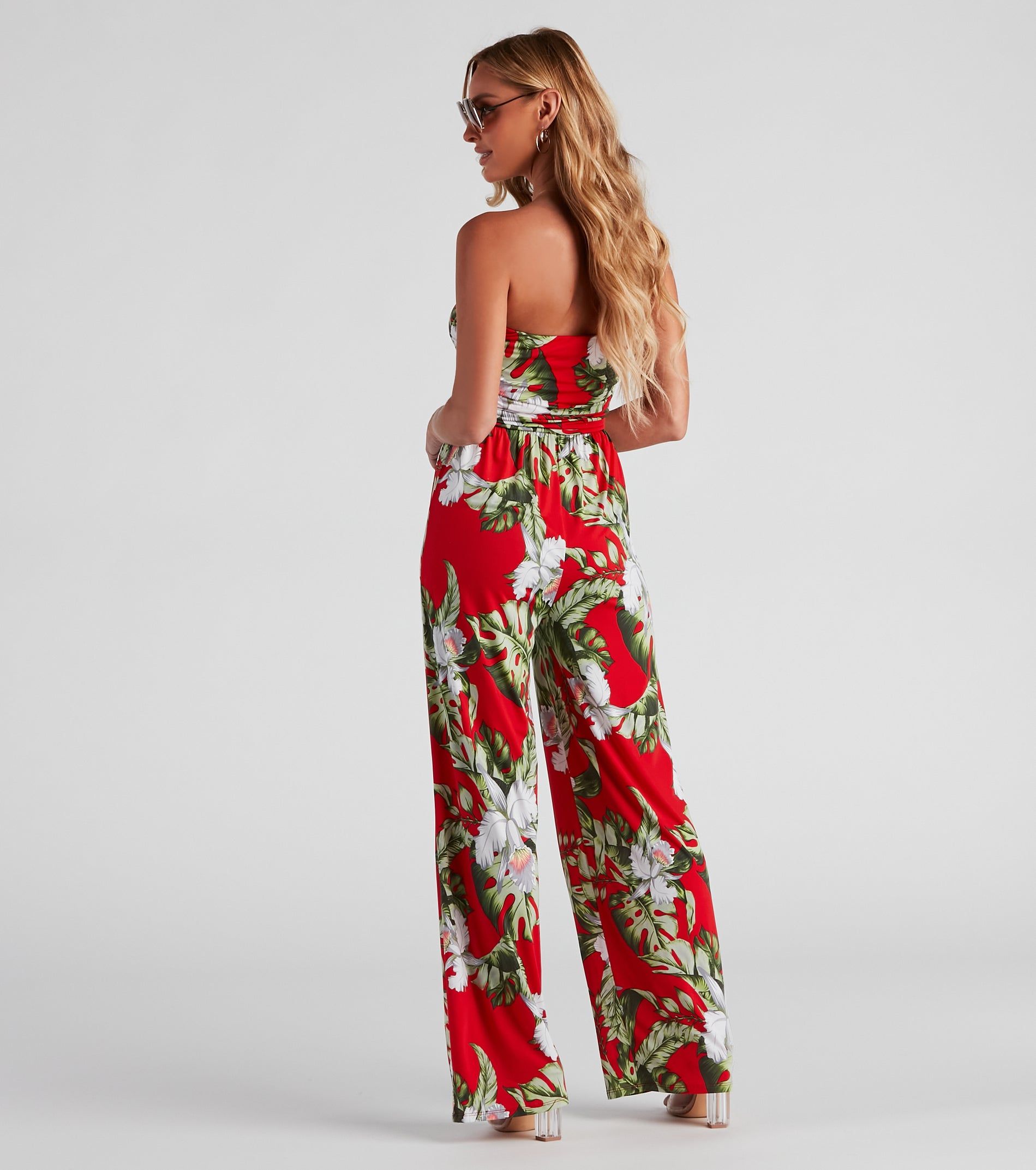 Tropical Vibes Wide Leg Jumpsuit sold by Windsor product image thumbnail 3