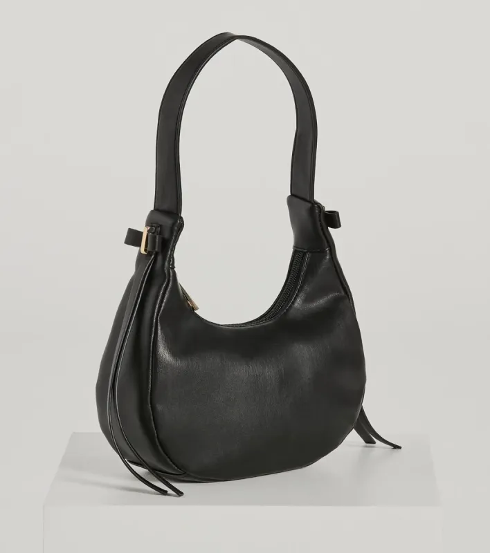 Fashion Force Bow Faux Leather Shoulder Bag sold by Windsor