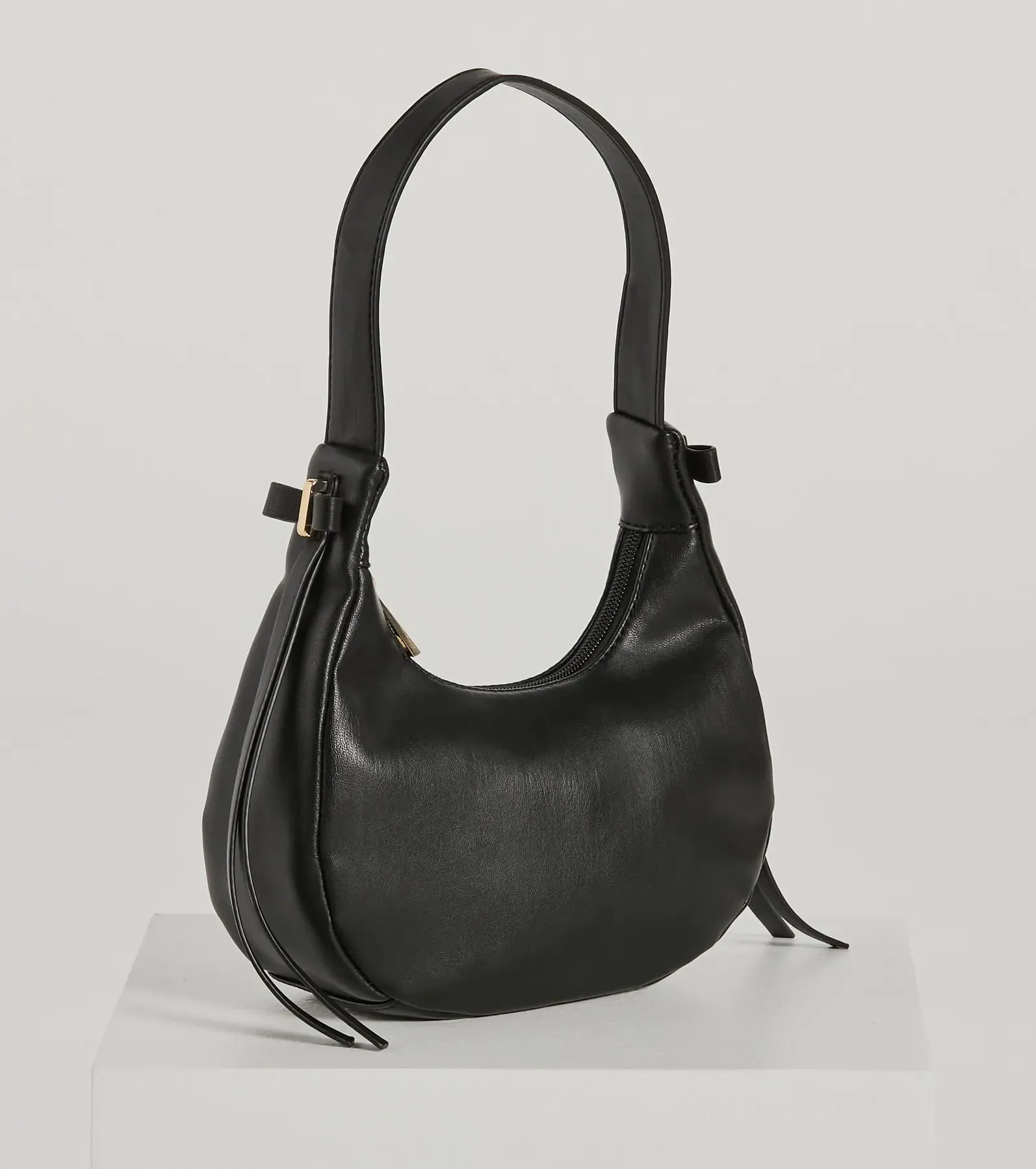 Fashion Force Bow Faux Leather Shoulder Bag sold by Windsor