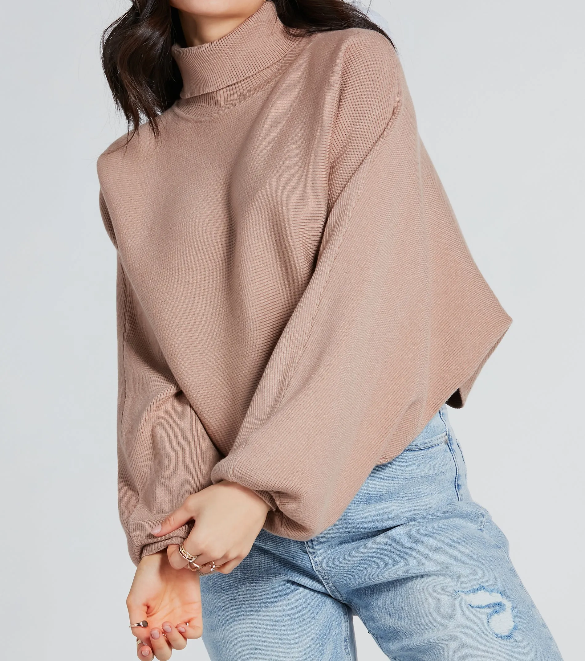 Only Cozy Vibes Turtleneck Cropped Sweater sold by Windsor product image thumbnail 3