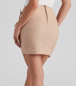 Casual Chic Linen Mini Skirt sold by Windsor