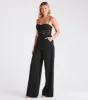 Bare Necessities Floral Applique Corset Jumpsuit sold by Windsor