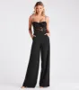 Bare Necessities Floral Applique Corset Jumpsuit sold by Windsor