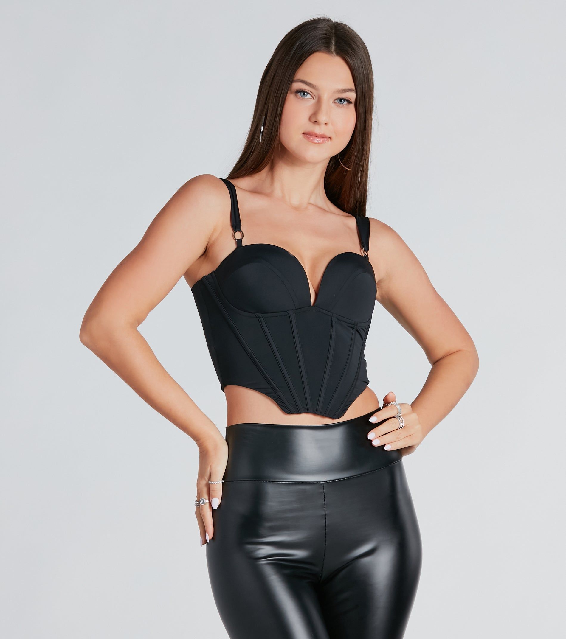 PLACEHOLDER - Sweet And Sultry Cropped Bustier Top sold by Windsor product image thumbnail 2