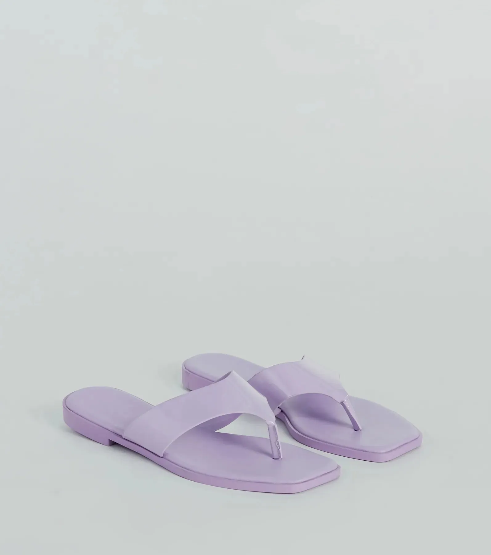 Cute Trendsetter Thong Strap Faux Leather Sandals sold by Windsor