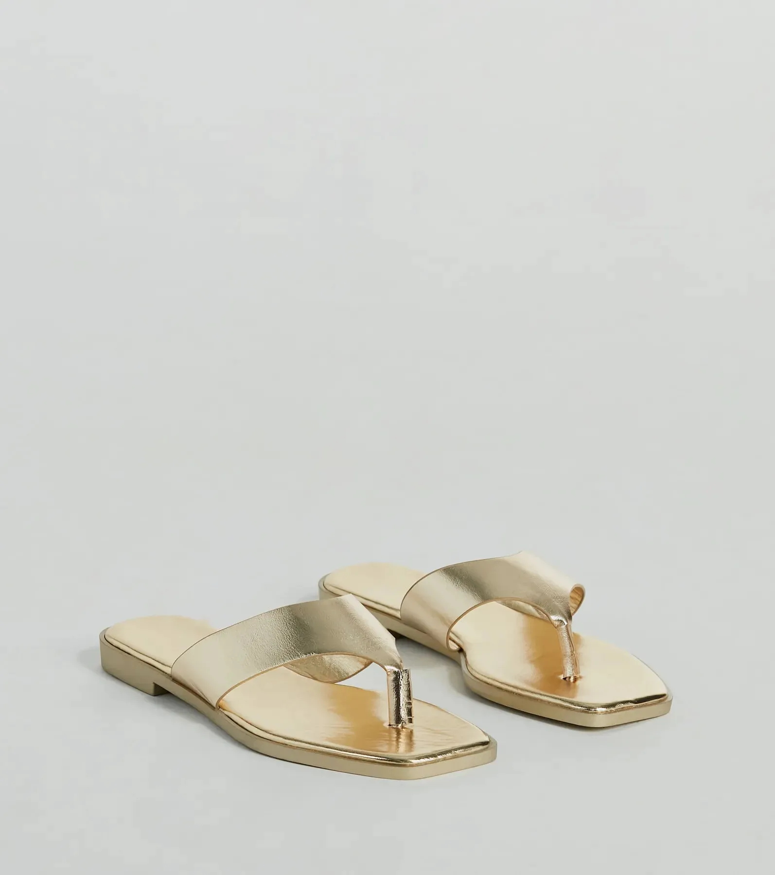 Cute Trendsetter Thong Strap Faux Leather Sandals sold by Windsor product image thumbnail 5