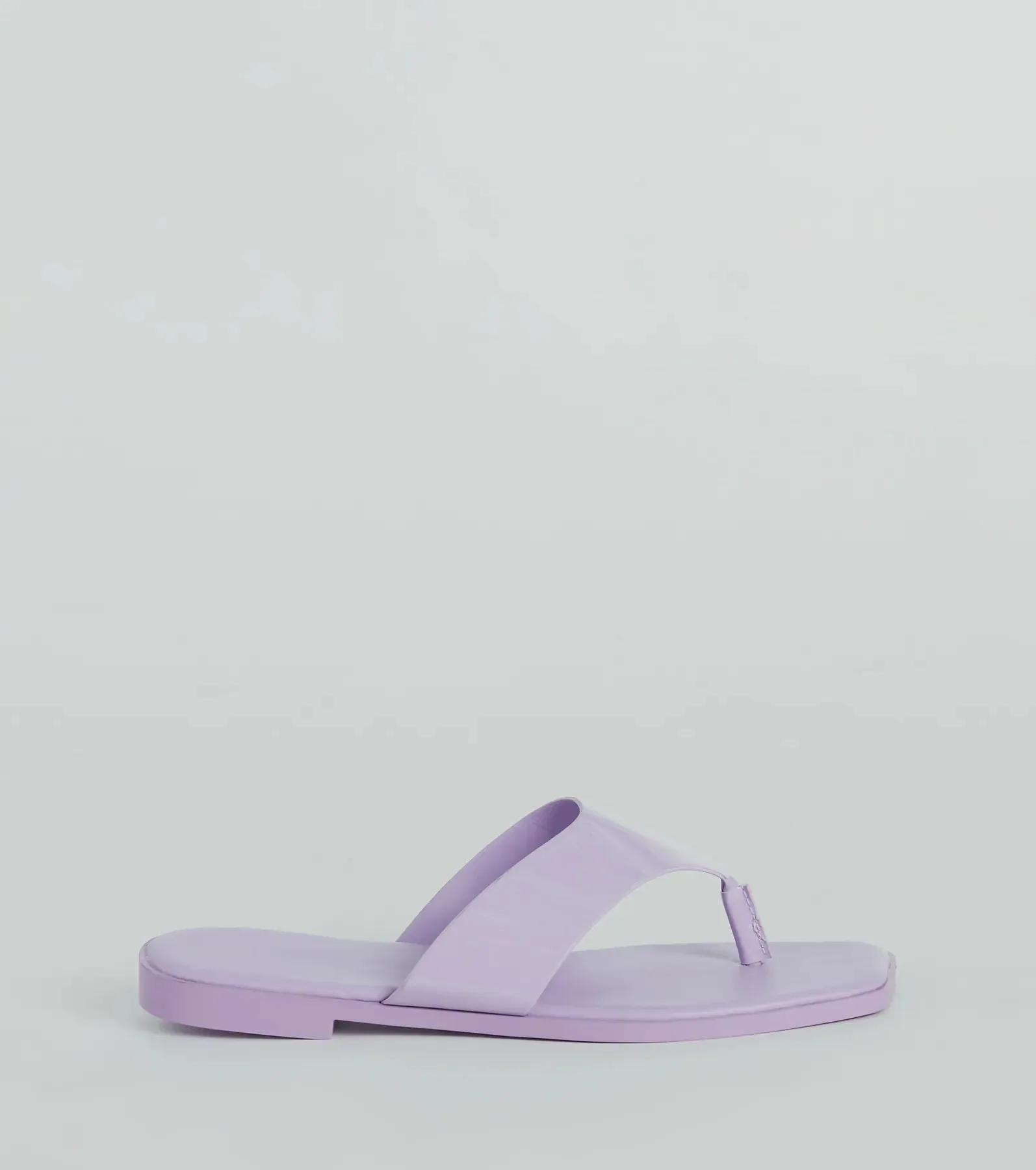 Cute Trendsetter Thong Strap Faux Leather Sandals sold by Windsor product image thumbnail 2