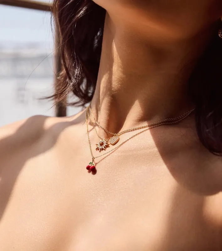 Sweet Cherry Charm Necklace sold by Windsor
