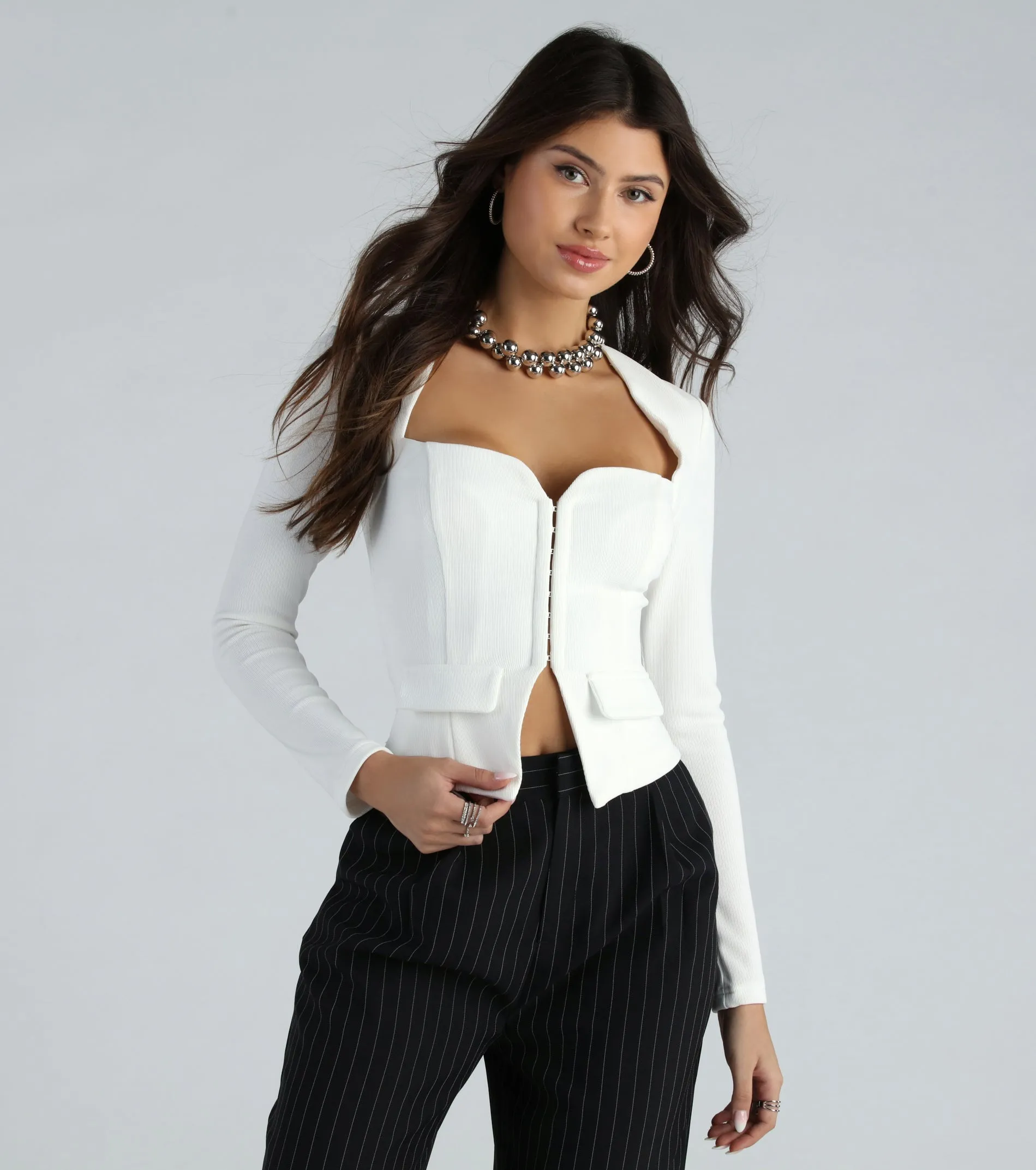 Dress To Impress Cropped Blazer Top sold by Windsor product image thumbnail 5