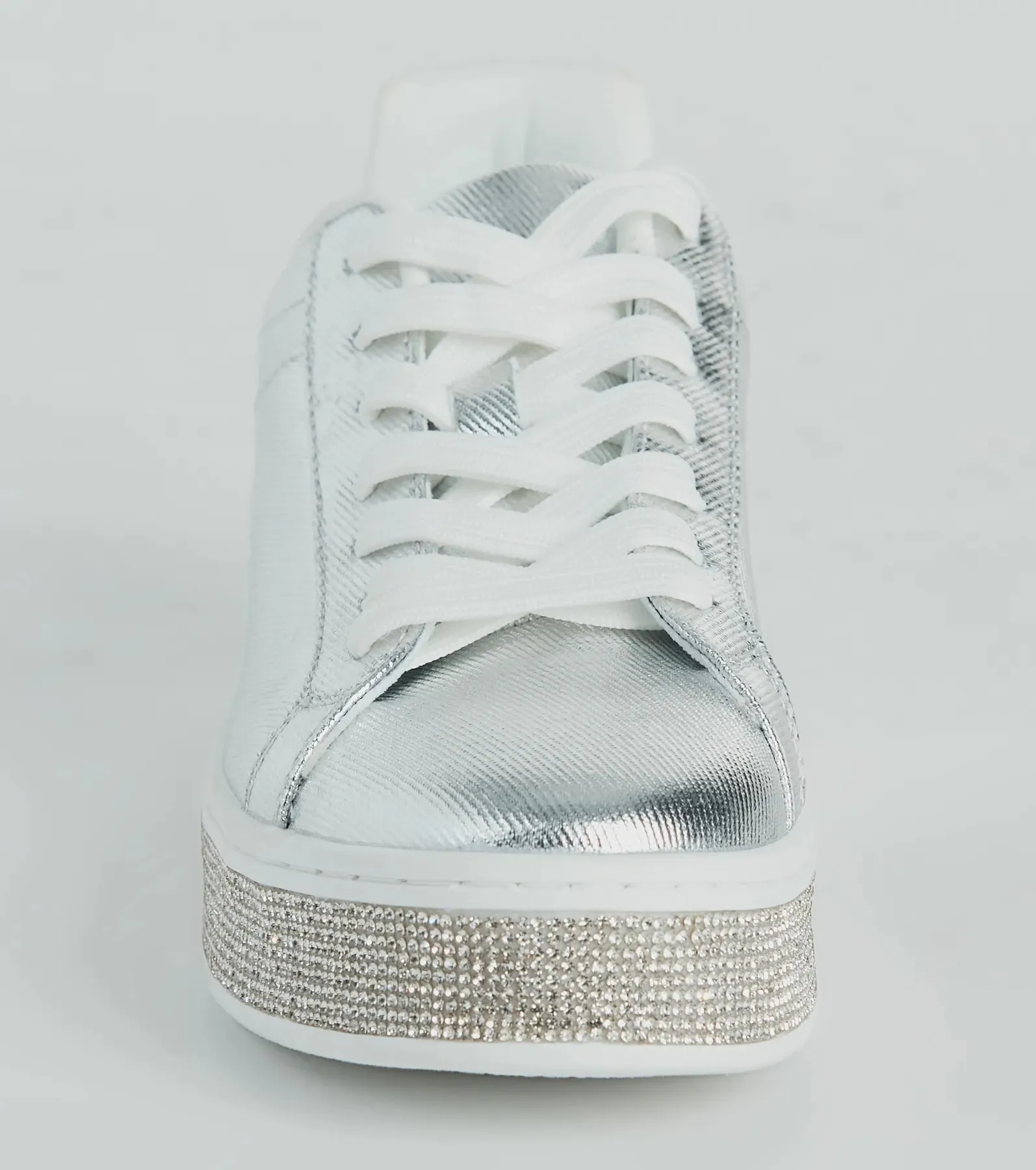 Playful Shimmer Rhinestone Trim Platform Sneakers sold by Windsor product image thumbnail 3