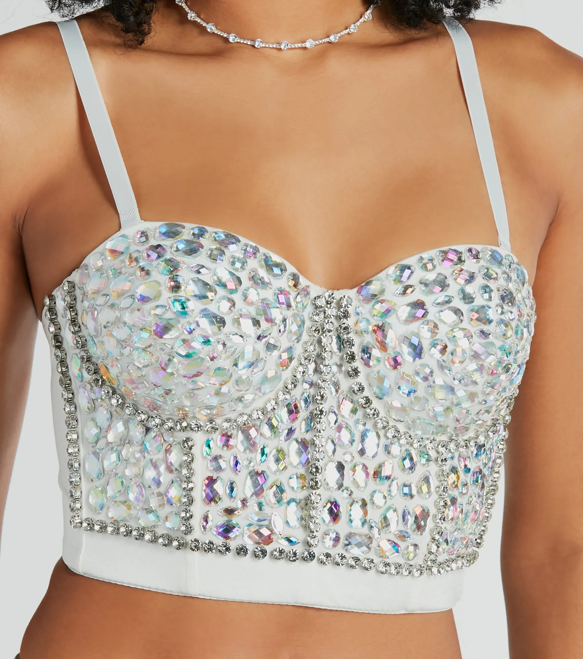 Magnificent Glamour Rhinestone Bustier sold by Windsor product image thumbnail 2