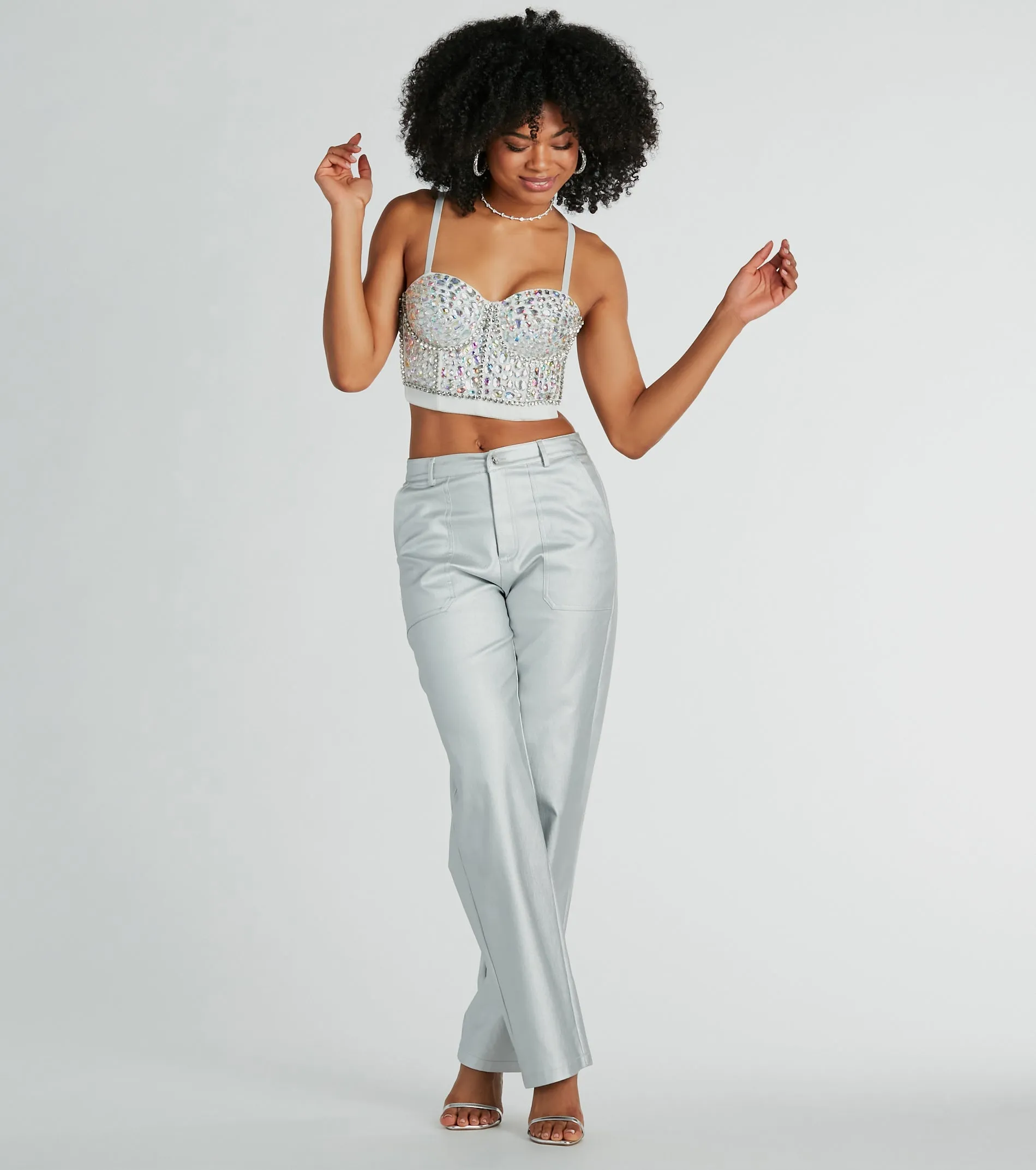 Magnificent Glamour Rhinestone Bustier sold by Windsor