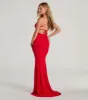 Ariyah Lace-Up Mermaid Glitter Mesh Formal Dress sold by Windsor
