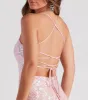 Glam Princess Lace-Up Sequin Mini Dress sold by Windsor
