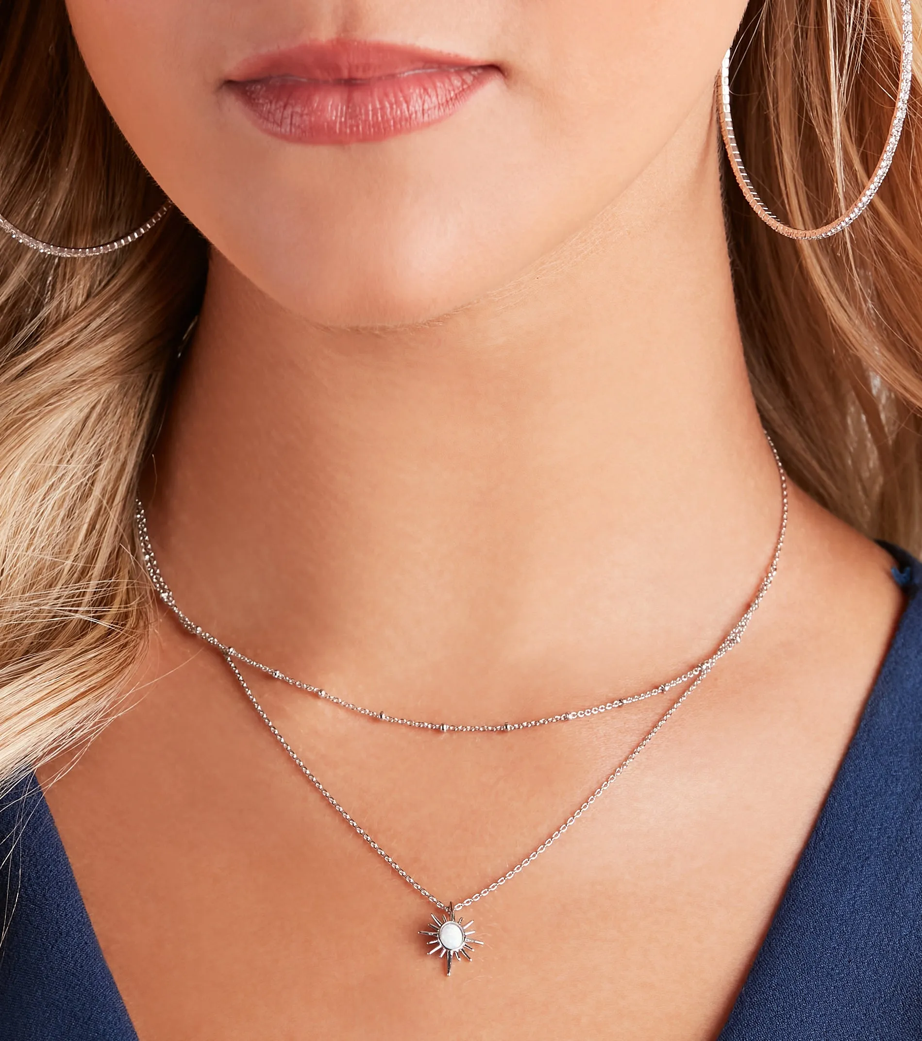 Dainty Chic Shine Layered Star Charm Necklace sold by Windsor