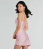 Shine Bright Like A Diamond Rhinestone Mini Dress sold by Windsor