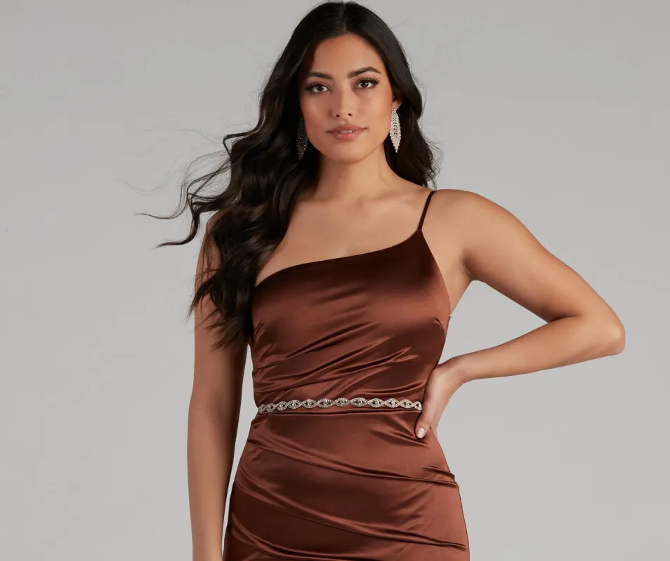 Time To Shine Rhinestone Braid Belt sold by Windsor