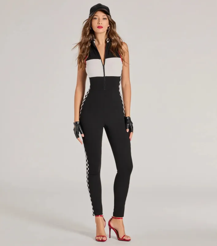 Nitro Speedster Sleeveless Checkered Jumpsuit sold by Windsor