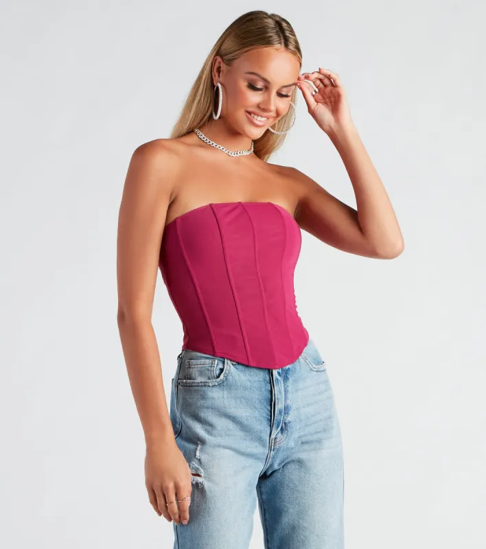CLEARANCE - Hot Stuff Strapless Mesh Bustier sold by Windsor