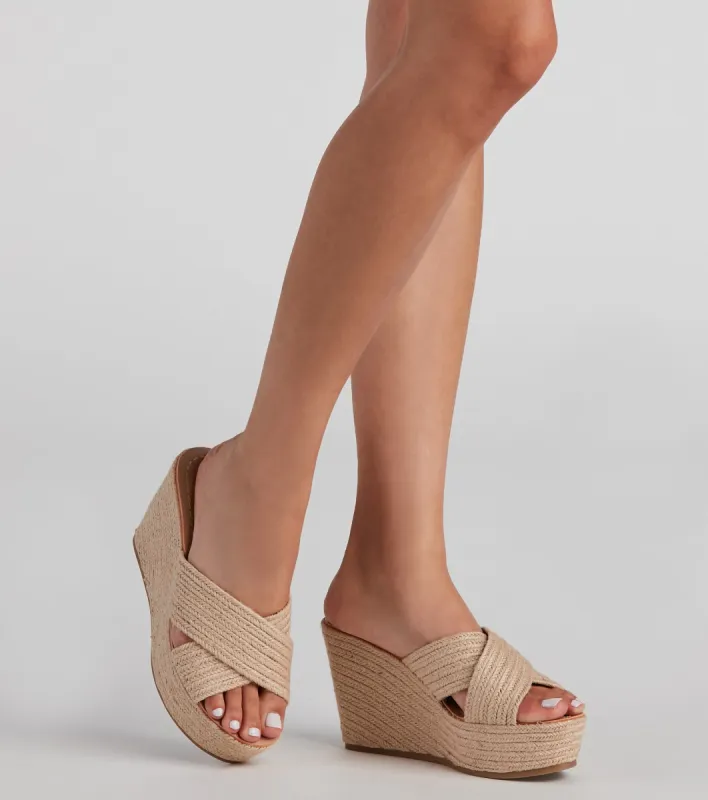 Perfect Summer Style Straw Wedges sold by Windsor
