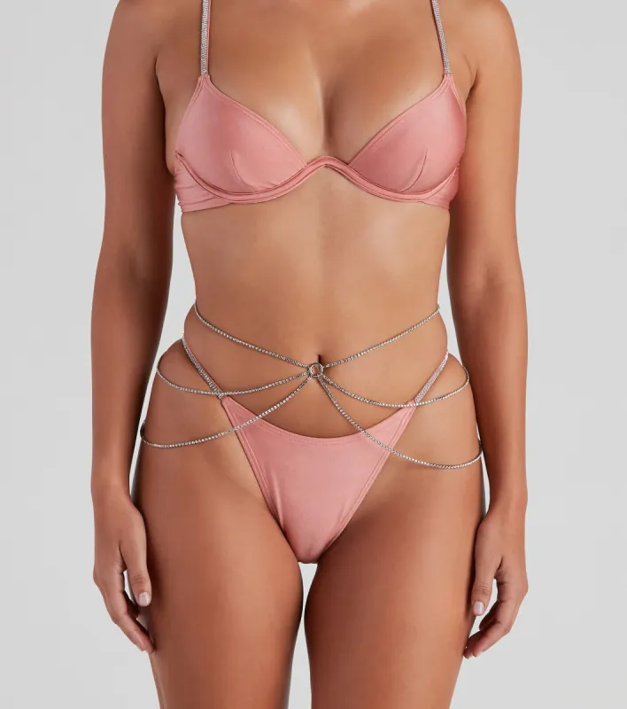 Shimmering Beauty Rhinestone Belly Chain sold by Windsor