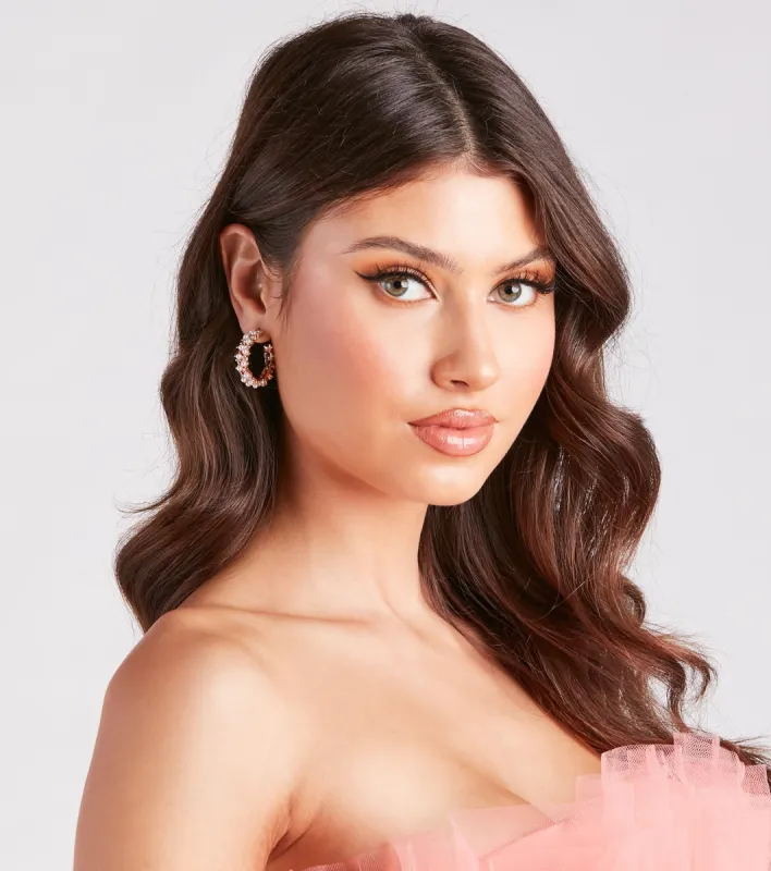 She's So Stunning Pearl Hoop Earrings sold by Windsor