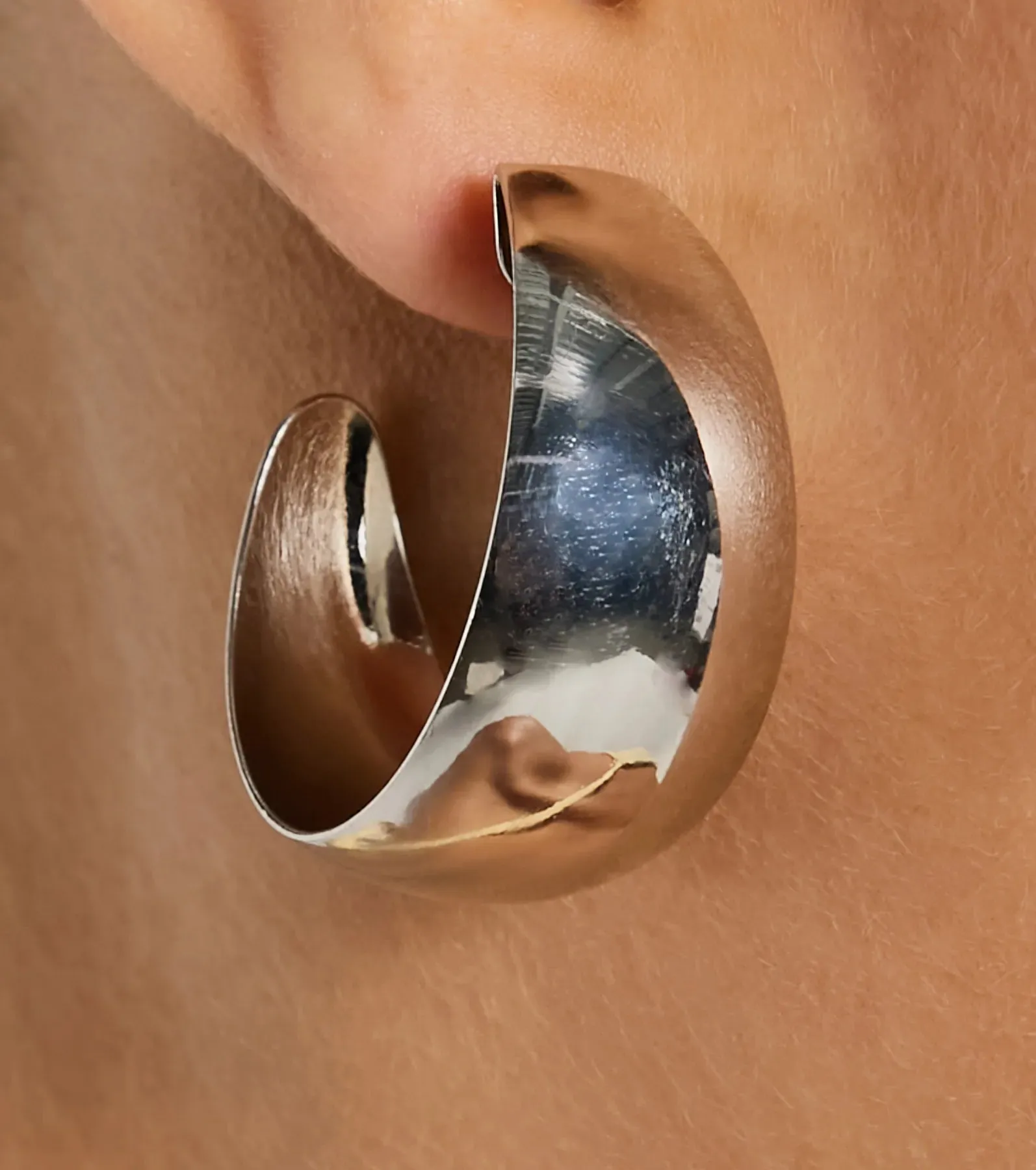 Be Bold Moment Half Hoop Earrings sold by Windsor product image thumbnail 2