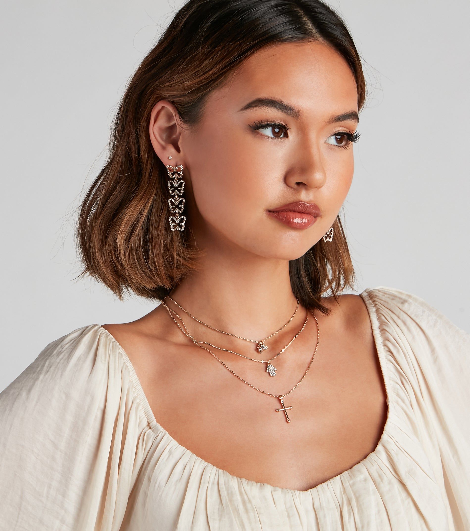 Feeling Butterflies Rhine Earrings sold by Windsor