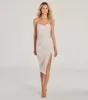 Krissy Formal Sequin Scroll Corset Midi Dress sold by Windsor