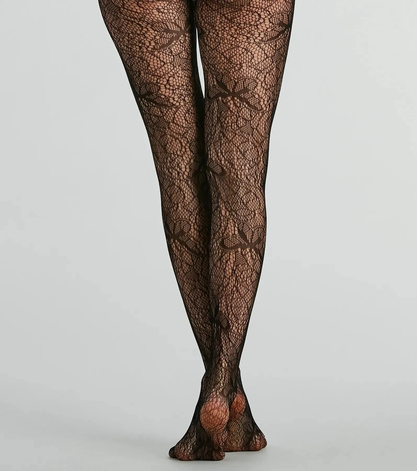 Butterfly Charm Lace Fishnet Tights sold by Windsor