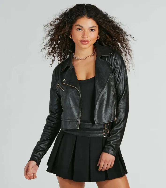 Ready For Fun Faux Suede Moto Jacket sold by Windsor