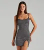 CLEARANCE - Shine Through Glitter Mini Dress sold by Windsor