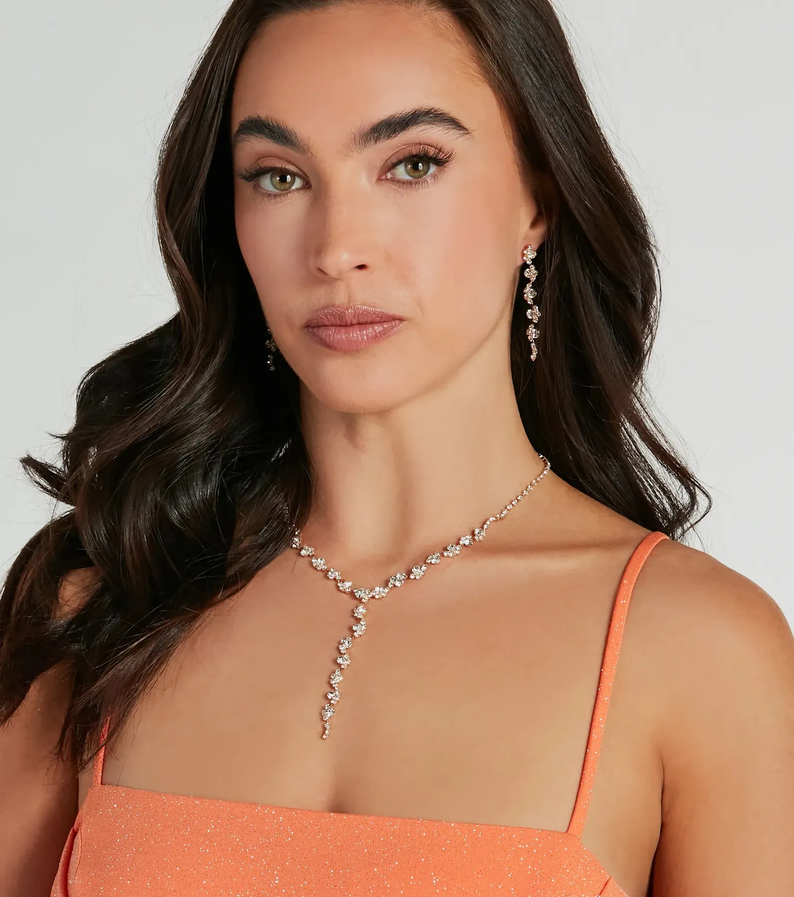 Found Something Glam Necklace And Earrings Set sold by Windsor