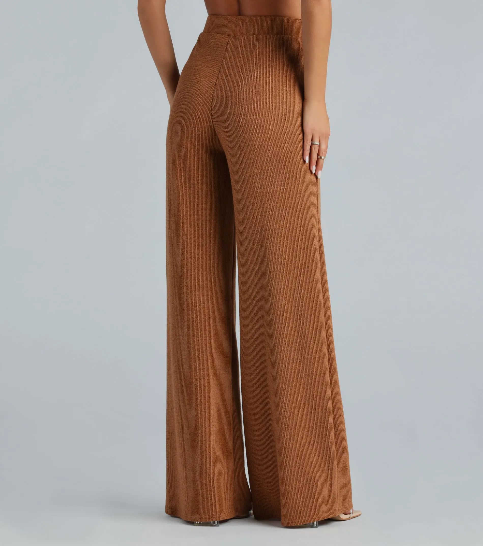 Weekend Mood Hacci Knit Wide-leg Pants sold by Windsor product image thumbnail 3
