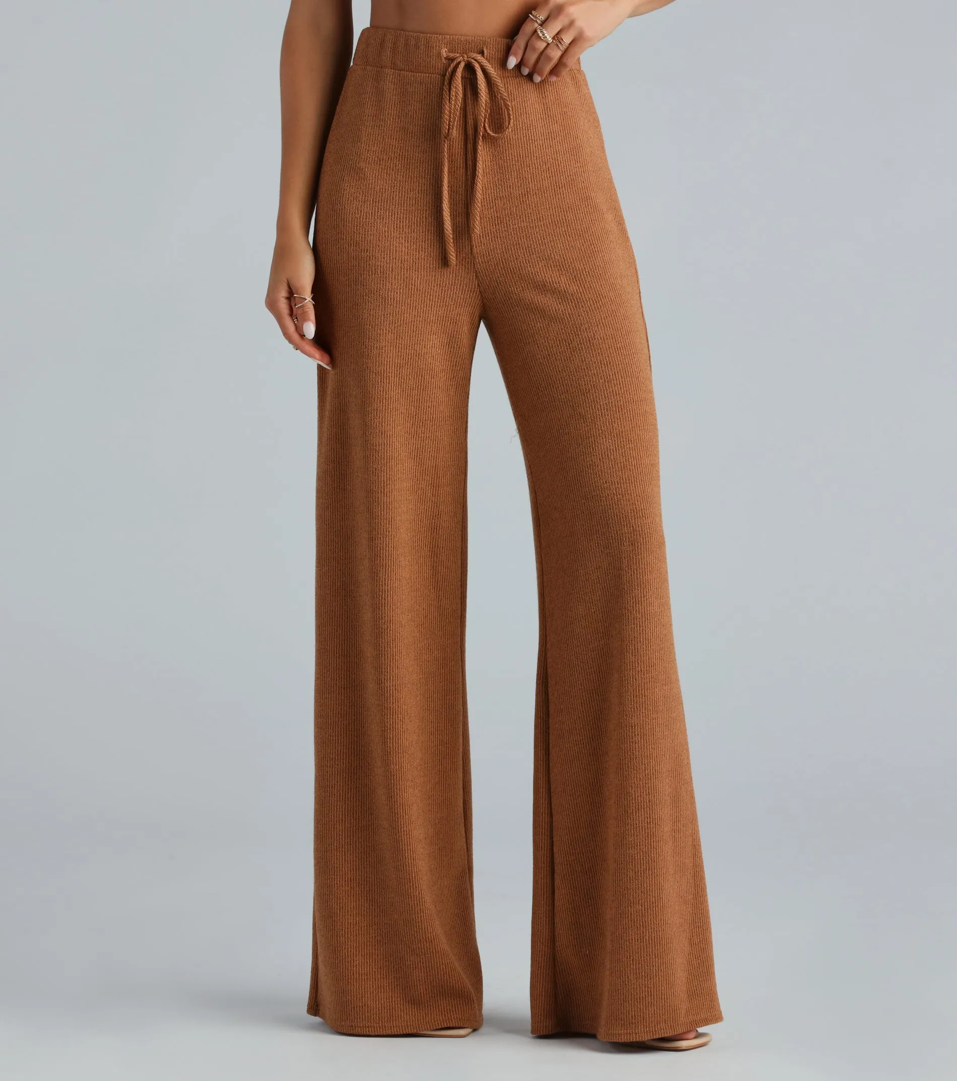 Weekend Mood Hacci Knit Wide-leg Pants sold by Windsor product image thumbnail 2